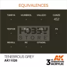 AK-Interactive - Acrylics 3rd generation Tenebrous Grey 17ml - akrilfesték AK11026