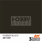 AK-Interactive - Acrylics 3rd generation Rubber Black 17ml - akrilfesték AK11027