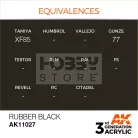 AK-Interactive - Acrylics 3rd generation Rubber Black 17ml - akrilfesték AK11027