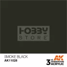 AK-Interactive - Acrylics 3rd generation Smoke Black 17ml - akrilfesték AK11028