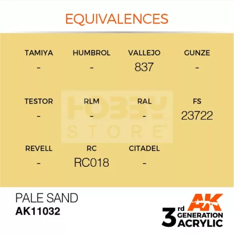 AK-Interactive - Acrylics 3rd generation Pale Sand 17ml - akrilfesték AK11032