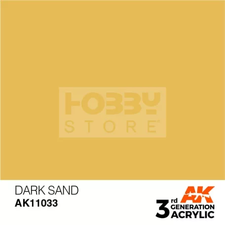 AK-Interactive - Acrylics 3rd generation Dark Sand 17ml - akrilfesték AK11033