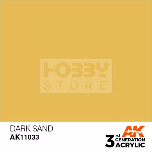 AK-Interactive - Acrylics 3rd generation Dark Sand 17ml - akrilfesték AK11033
