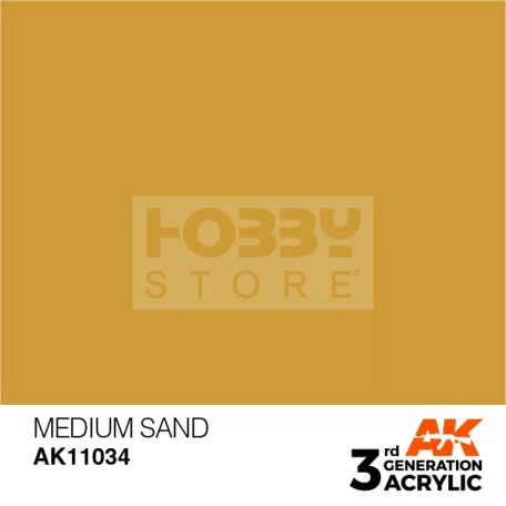 AK-Interactive - Acrylics 3rd generation Medium Sand 17ml - akrilfesték AK11034