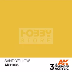   AK-Interactive - Acrylics 3rd generation Sand Yellow 17ml - akrilfesték AK11035