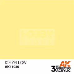   AK-Interactive - Acrylics 3rd generation Ice Yellow 17ml - akrilfesték AK11036