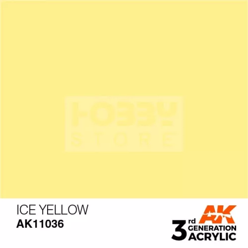 AK-Interactive - Acrylics 3rd generation Ice Yellow 17ml - akrilfesték AK11036
