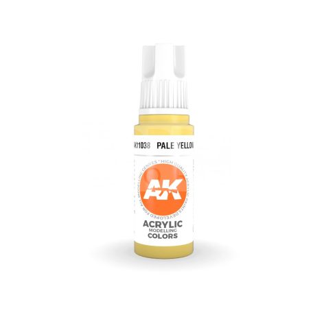 AK-Interactive - Acrylics 3rd generation Pale Yellow 17ml - akrilfesték AK11038