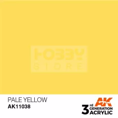   AK-Interactive - Acrylics 3rd generation Pale Yellow 17ml - akrilfesték AK11038
