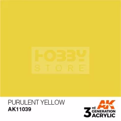   AK-Interactive - Acrylics 3rd generation Purulent Yellow 17ml - akrilfesték AK11039