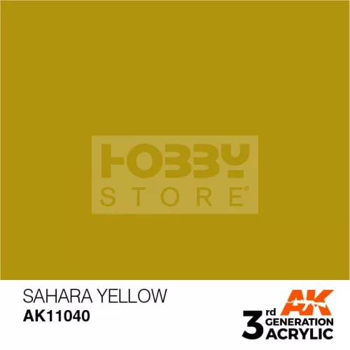 AK-Interactive - Acrylics 3rd generation Sahara Yellow 17ml - akrilfesték AK11040