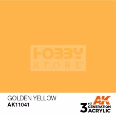   AK-Interactive - Acrylics 3rd generation Golden Yellow 17ml - akrilfesték AK11041