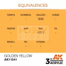 AK-Interactive - Acrylics 3rd generation Golden Yellow 17ml - akrilfesték AK11041