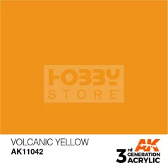   AK-Interactive - Acrylics 3rd generation Volcanic Yellow 17ml - akrilfesték AK11042