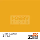 AK-Interactive - Acrylics 3rd generation Dirty Yellow 17ml - akrilfesték AK11043