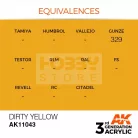 AK-Interactive - Acrylics 3rd generation Dirty Yellow 17ml - akrilfesték AK11043