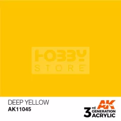   AK-Interactive - Acrylics 3rd generation Deep Yellow 17ml - akrilfesték AK11045