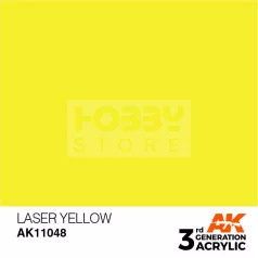   AK-Interactive - Acrylics 3rd generation Laser Yellow 17ml - akrilfesték AK11048