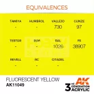 AK-Interactive - Acrylics 3rd generation Fluorescent Yellow 17ml - akrilfesték AK11049