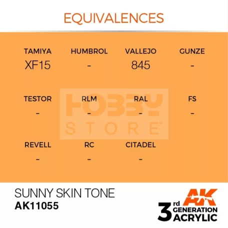 AK-Interactive - Acrylics 3rd generation Sunny Skin Tone 17ml - akrilfesték AK11055