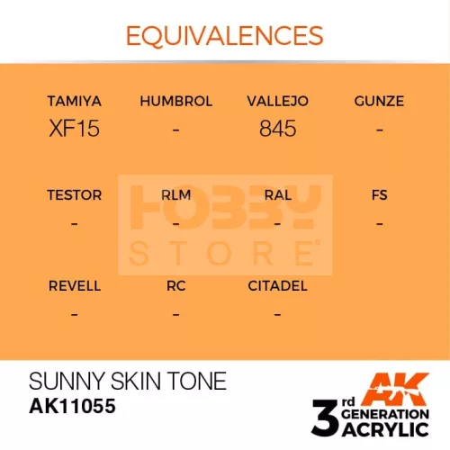 AK-Interactive - Acrylics 3rd generation Sunny Skin Tone 17ml - akrilfesték AK11055