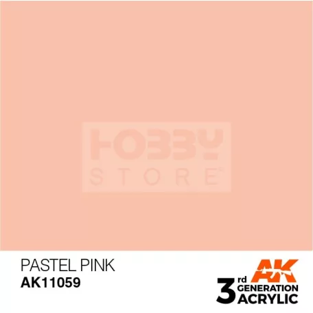 AK-Interactive - Acrylics 3rd generation Pastel Pink 17ml - akrilfesték AK11059