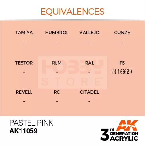 AK-Interactive - Acrylics 3rd generation Pastel Pink 17ml - akrilfesték AK11059