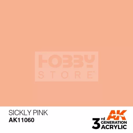 AK-Interactive - Acrylics 3rd generation Sickly Pink 17ml - akrilfesték AK11060