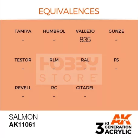 AK-Interactive - Acrylics 3rd generation Salmon 17ml - akrilfesték AK11061