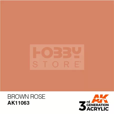 AK-Interactive - Acrylics 3rd generation Brown Rose 17ml - akrilfesték AK11063