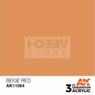 AK-Interactive - Acrylics 3rd generation Beige Red 17ml - akrilfestékAK 11064