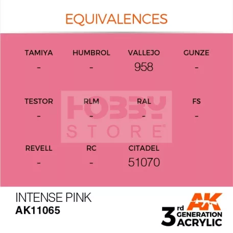 AK-Interactive - Acrylics 3rd generation Intense Pink 17ml - akrilfesték AK11065