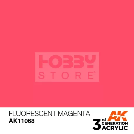 AK-Interactive - Acrylics 3rd generation Fluorescent Magenta 17ml - akrilfesték AK11068