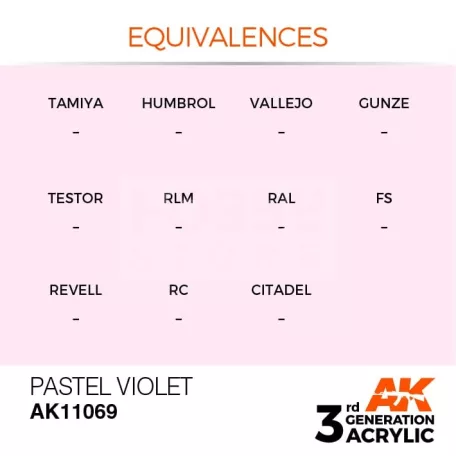 AK-Interactive - Acrylics 3rd generation Pastel Violet 17ml - akrilfesték AK11069