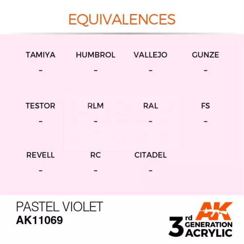 AK-Interactive - Acrylics 3rd generation Pastel Violet 17ml - akrilfesték AK11069
