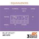 AK-Interactive - Acrylics 3rd generation Blue Violet 17ml - akrilfesték AK11070