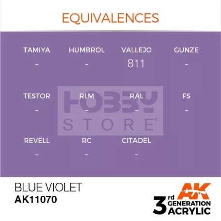 AK-Interactive - Acrylics 3rd generation Blue Violet 17ml - akrilfesték AK11070