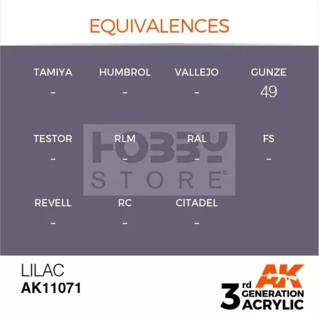 AK-Interactive - Acrylics 3rd generation Lilac 17ml - akrilfesték AK11071
