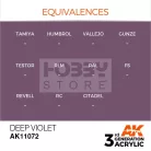 AK-Interactive - Acrylics 3rd generation Deep Violet 17ml - akrilfesték AK11072