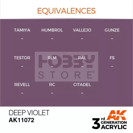 AK-Interactive - Acrylics 3rd generation Deep Violet 17ml - akrilfesték AK11072