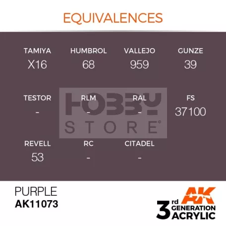 AK-Interactive - Acrylics 3rd generation Purple 17ml - akrilfesték AK11073