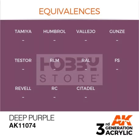 AK-Interactive - Acrylics 3rd generation Deep Purple 17ml - akrilfesték AK11074