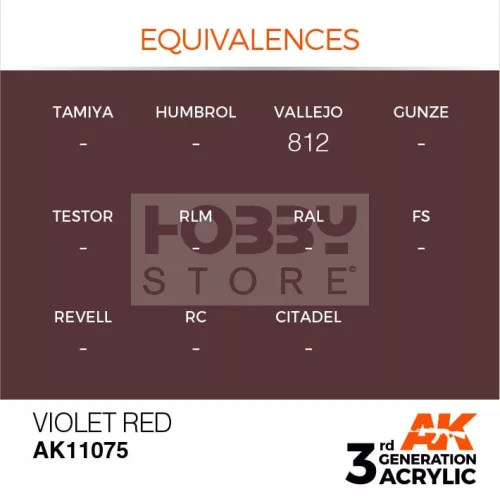 AK-Interactive - Acrylics 3rd generation Violet Red 17ml - akrilfesték AK11075