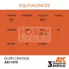 AK-Interactive - Acrylics 3rd generation Burn Orange 17ml - akrilfesték AK11079