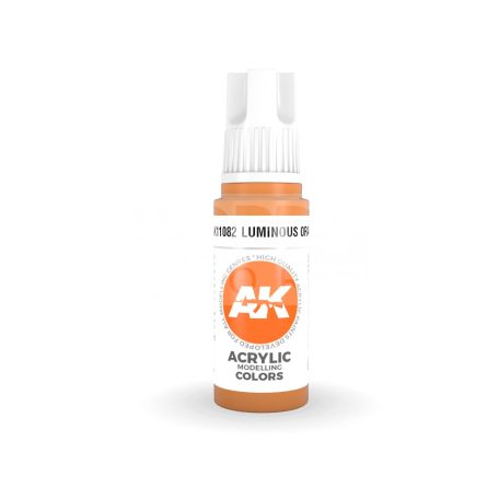 AK-Interactive - Acrylics 3rd generation Luminous Orange 17ml - akrilfesték AK11082
