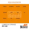 AK-Interactive - Acrylics 3rd generation Luminous Orange 17ml - akrilfesték AK11082