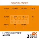 AK-Interactive - Acrylics 3rd generation Luminous Orange 17ml - akrilfesték AK11082