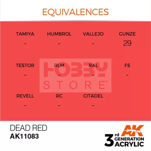 AK-Interactive - Acrylics 3rd generation Dead Orange 17ml - akrilfesték AK11083