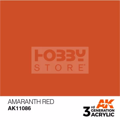 AK-Interactive - Acrylics 3rd generation Amaranth Red 17ml - akrilfesték AK11086