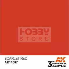   AK-Interactive - Acrylics 3rd generation Scarlet Red 17ml - akrilfesték AK11087